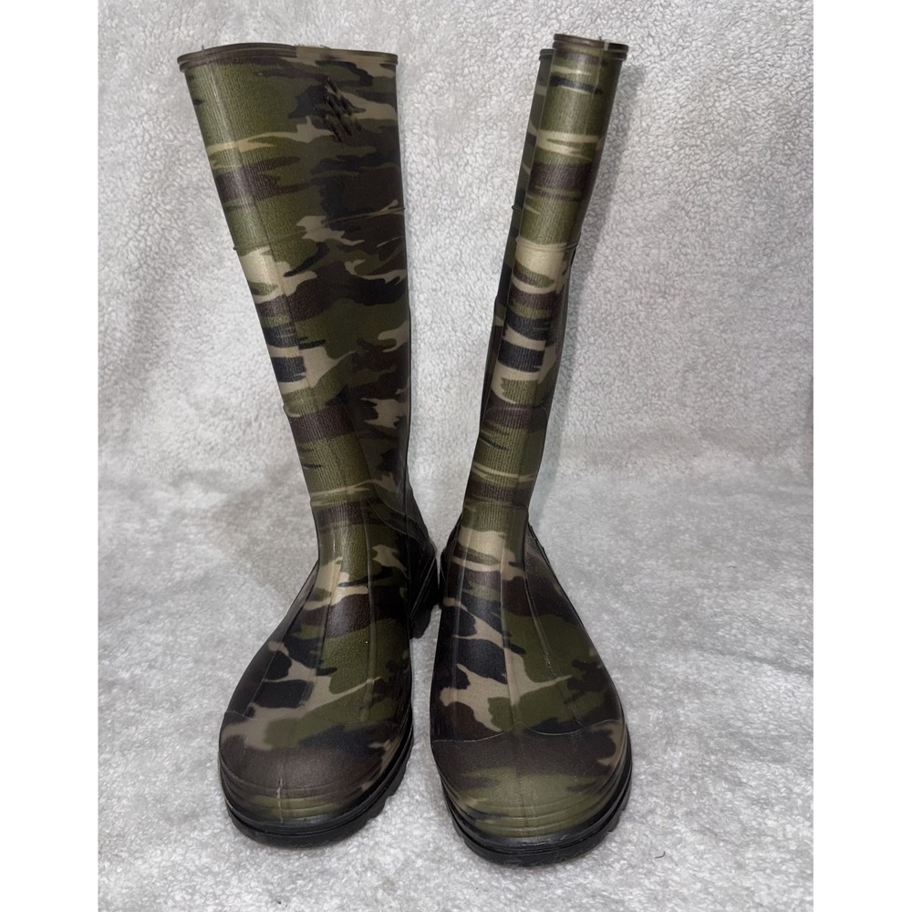 Northerner Unisex Camo Rain Boots 5 Green Tiger Stripe Rubber Waterproof